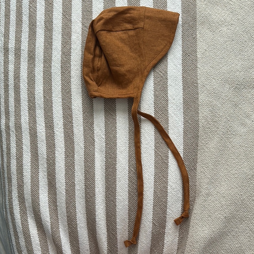 Brown Baby Bonnet